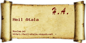 Heil Atala névjegykártya
